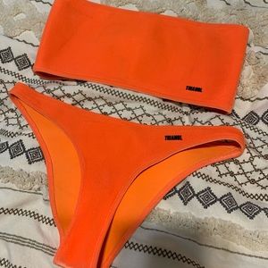 Triangl tube top bikini